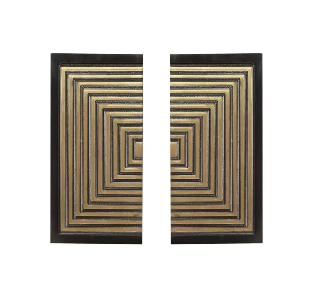 6 Inches Modern Nordic Abstract Brass Door Handles Standard Pack Of 2
