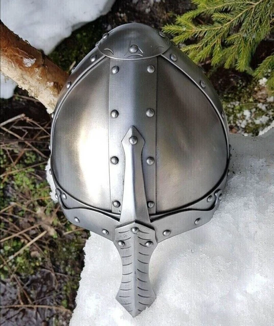 18GA SCA LARP Medieval Norman Viking Norse Helmet Armor Helmet Replica