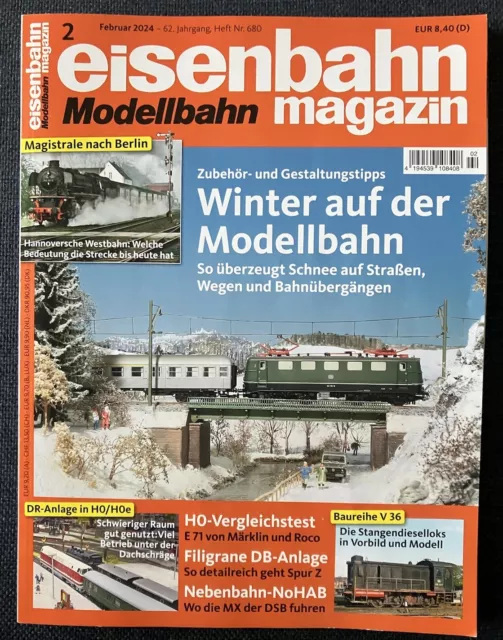 Eisenbahn Modellbahn Magazin Februar 02/2024 Heft 680