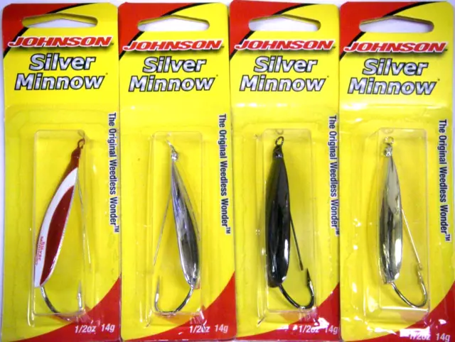Johnson Silver Minnow Spoon Fishing Lure