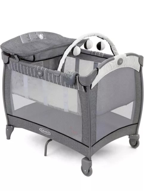 Graco Contour Electra Travel Cot with Integrated Changing Table, Music