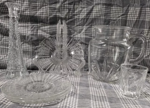 Vintage Wheat And Star Federal glass Set