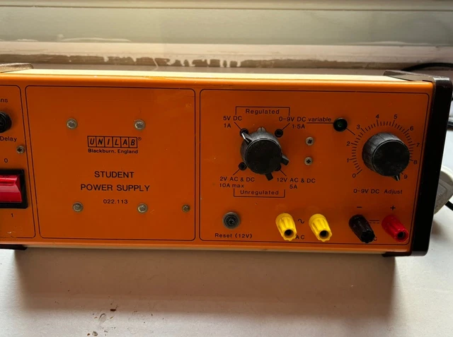 Student Power Source UNILAB STUDENT POWER Supply Unit Educational Training Stepped Voltage ...