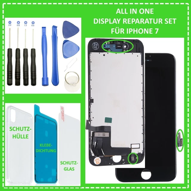 Display für iPhone 7 Retina LCD Glas 3D Touch Screen Bildschirm Schwarz Black