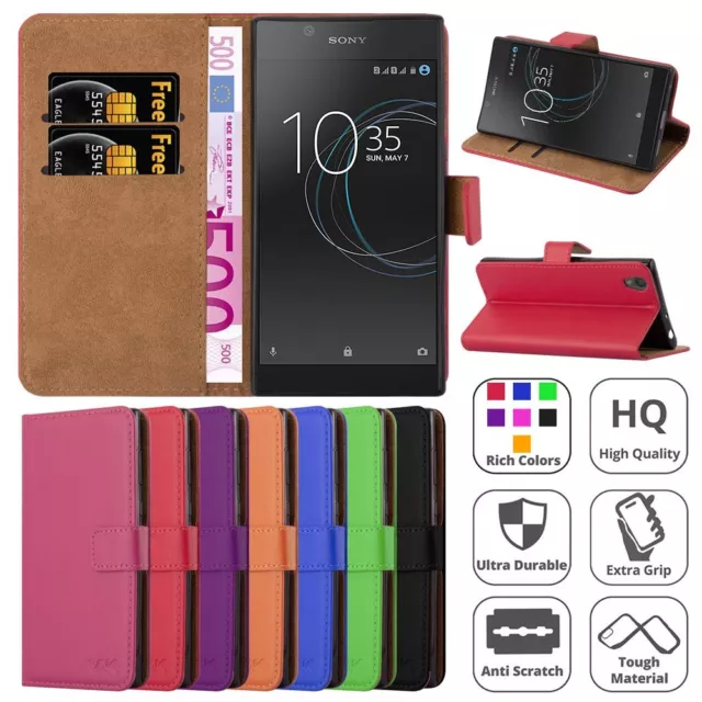 For Sony Xperia L1 Case Luxury Flip Leather Stand Experia Wallet Phone Cover