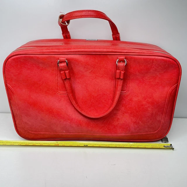 SAMSONITE SILHOUETTE TRAIN Travel Case Strawberry Red Suitcase Luggage