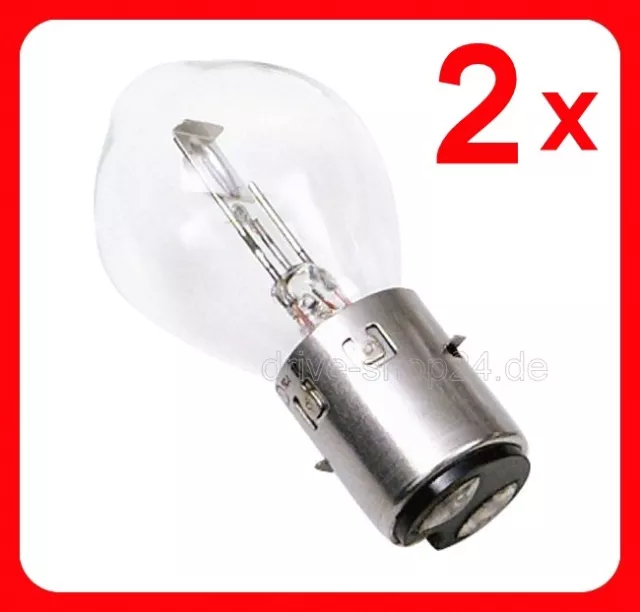 2x Bilux 12V 35/35W BA20D Birne Lampe Glühbirne Glühlampe für Scheinwerfer - NEU