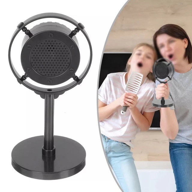 Microphone Rétro Skytronic Noir Mat - Style 50's - Ouvert Jamais Utilisé