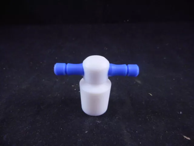 CHEMGLASS Teflon PTFE #16 Stander Taper Stopper Flask Length Blue Handle 1/PACK