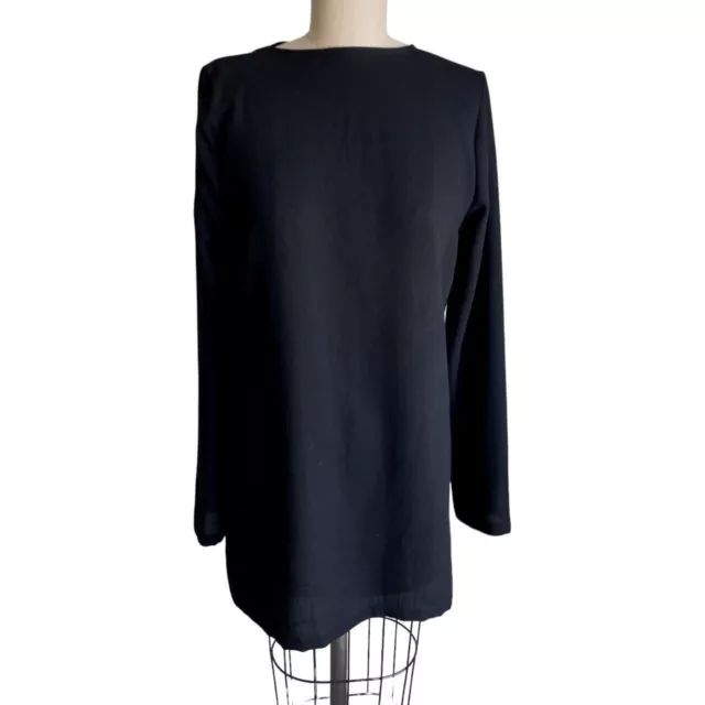 ann demeulemeester black sheer open back tunic 2