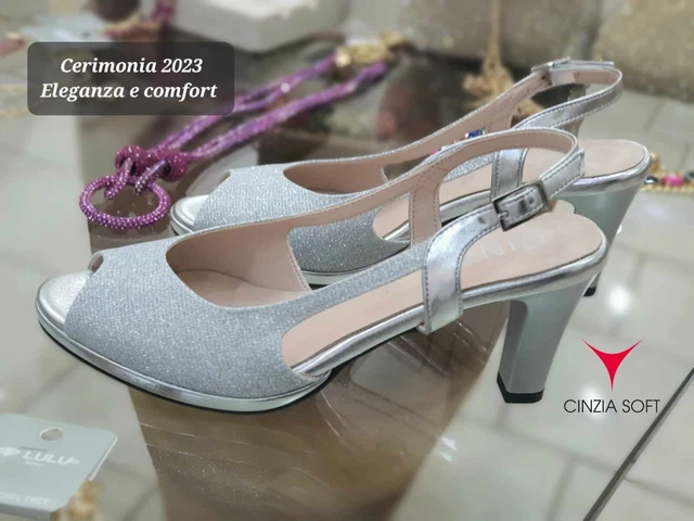 Sandales Femmes CINZIA SOFT DM72310 Argent Chaussures de Cérémonie Été 2023