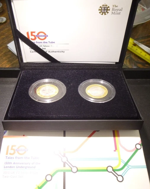Royal Mint 2013 Tales From The Tube Silver Proof £2 Two Pound Coin Set