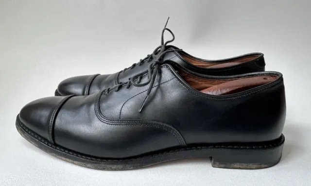 Allen Edmonds "Park Avenue" Men's Black Leather Cap-toe Oxford Shoes Size 11 B
