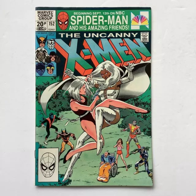 Marvel Comics Uncanny X-Men #152 Storm vs White Queen 1981 Pence Copy