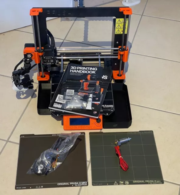 Original Prusa i3 MK3S+ 3D-Drucker mit Raspberry Pi, WiFi, IR-Kamera, Zubehör