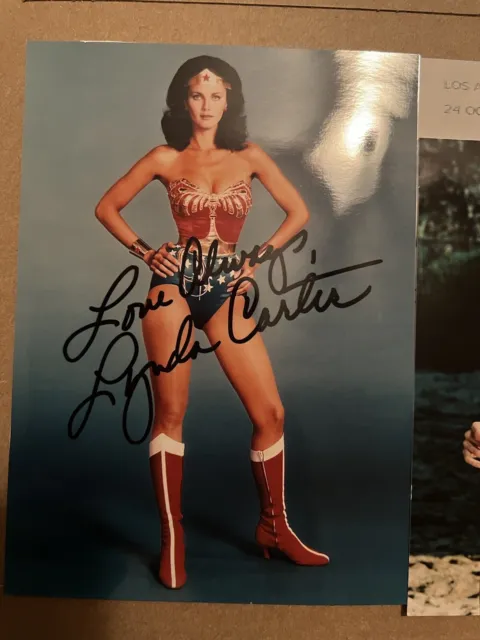 Lynda Carter Wonder Woman Autographed Signed Photo Picture Preprinted 5x7 W/env