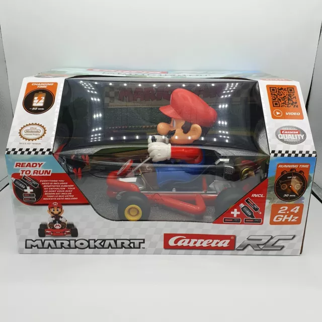 Mario Kart Pipe Mario Ferngesteuertes Auto 1:18 2,4GHz NEU OVP Carrera RC Ninten