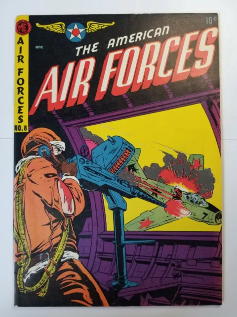 American Air Forces issue #8 FN/VF (1952, ME / Magazine) Bob Powell, Korean War