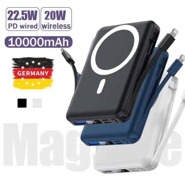 10000mAh Magsafe Power Bank magnetisch Battery Pack für Apple iPhone 12 13 14 15