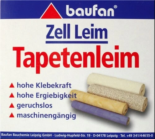 Baufan Colla Parati 1 KG Zell-Leim Colla per Tappezzeria/Colla Tappezzeria