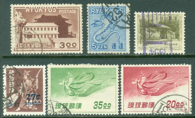 EDW1949SELL: Ryukyu Sammlung Von 6 Verschiedene Sehr Fein Verwendet. Scott