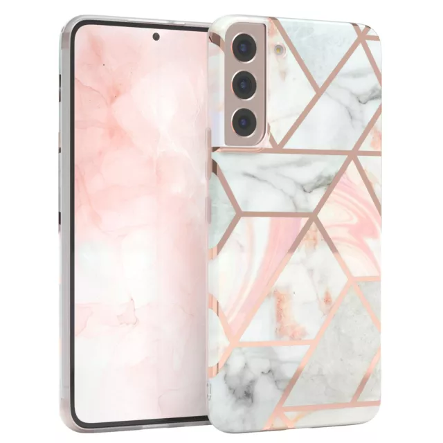 Pour Samsung Galaxy S22 Plus 5G Imd de Protection TPU Étui Portable Coque Marbre