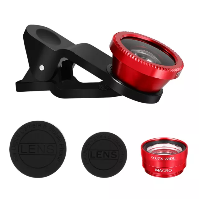 Smartphone Camera Lens for Mobile 3 in 1 Fish Smartphones Cell