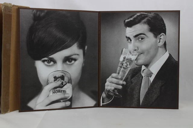 Insegna Quadri BIRRA MORETTI Vintage NOS in scatola Promozionale Pubblicita Foto