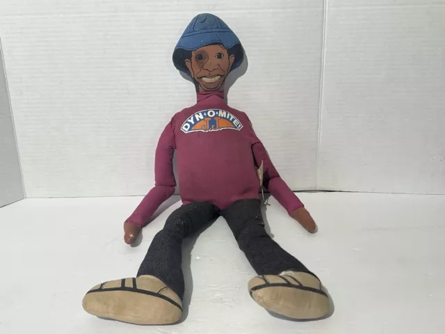 1975 Dyn-O-Mite J.J. Jimmie Walker Good Vibes Pull String Doll Shindana VTG 70s