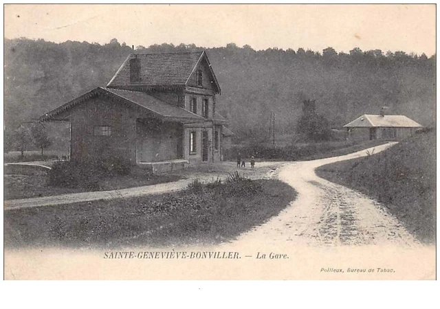 60 . n° 45858 . sainte genevieve-badonviller . la gare