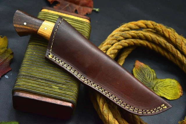 Custom 9.0"OAL Hand Forged Damascus Steel Hunting Knife Handmade (J4-A) 9