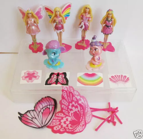 Kinder Ferrero Surprise Série Complète Barbie Fairytopia Princess + Bande Papier