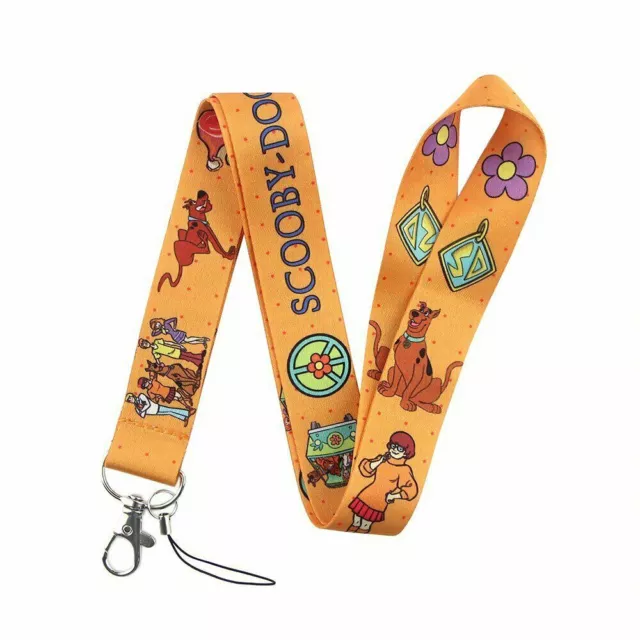 Scooby Doo Cartoon Series Characters Themed Orange ID Holder Lanyard
