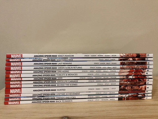 NEW TPB Graphic Novel Lot Amazing Spider-man Spencer Vol 1 2 3 4 5 6 7 8 9 10-13