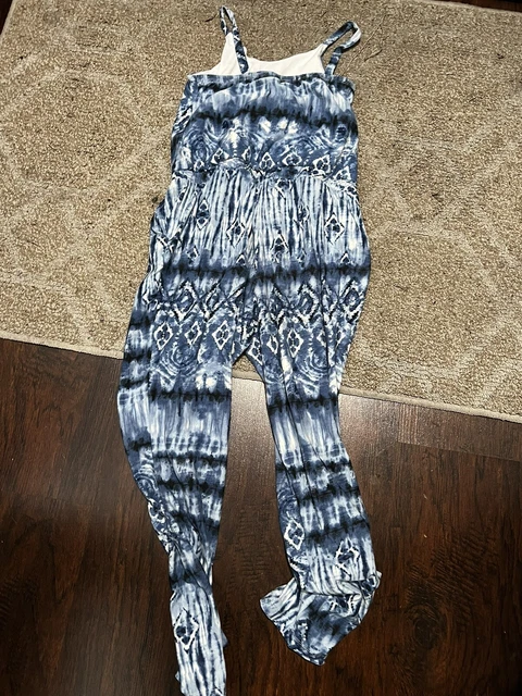 Girl's blue jumpsuit 10-12 Medium : Amywear