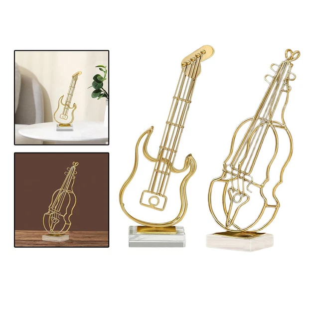 Ornements d'instruments de musique de simulation en métal pour la table