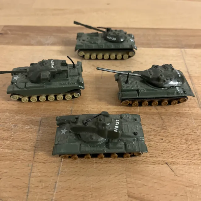 Lot Of 3 US ARMY DIECAST TOYS TANKS -  H 8127, H 8128.  H 8129, H 8130