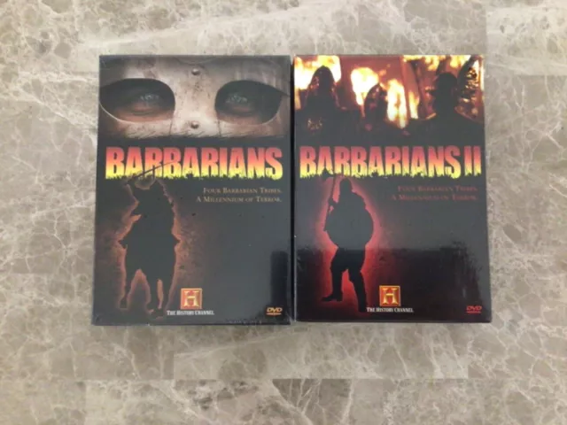 The History Channel Barbarians 1 & 2 DVD Set Brand New Sealed