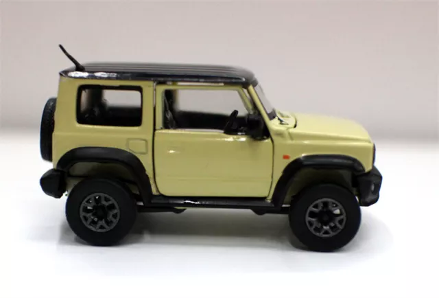 1:64 for BM Creations FOR SUZUKI For JIMNY For Jeep Yellow Right Hand Drive