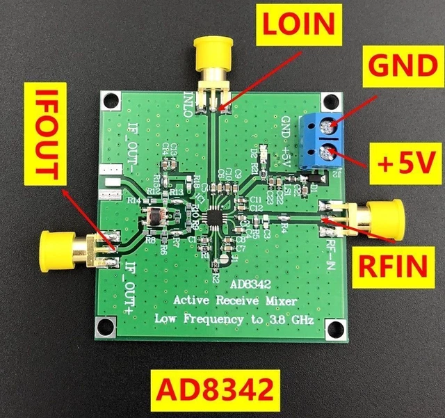 AD8342 LF TO 3.8GHZ Active Mixer Downconversion Output with Balun