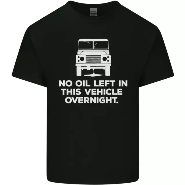 T-shirt da uomo senza olio veicolo sinistro notte 4x4 fuoristrada