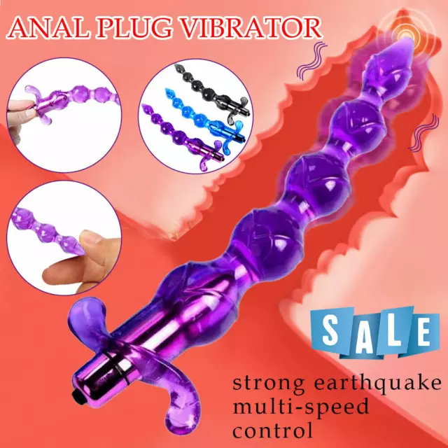 Women-Vibrator-Butt-Plug-Beads-Anal-Men-G-spot-Bullet-Egg-Massager-toys 3