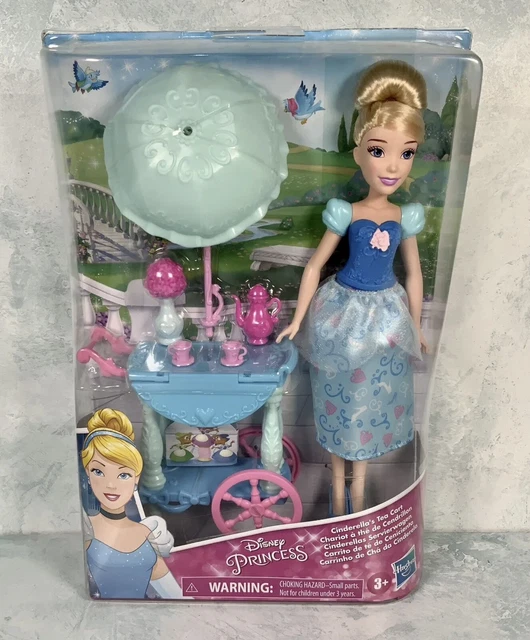 DISNEY PRINCESS CINDERELLAS Tea Cart Trolley PlaySet With Cinderella
