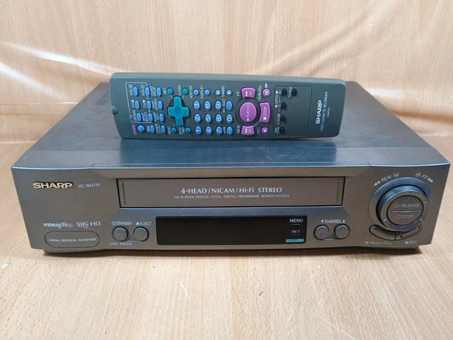 SHARP VC-MH711 VCR VHS Video Cassette Recorder PLAYER NICAM 4 HEAD HIFI ...