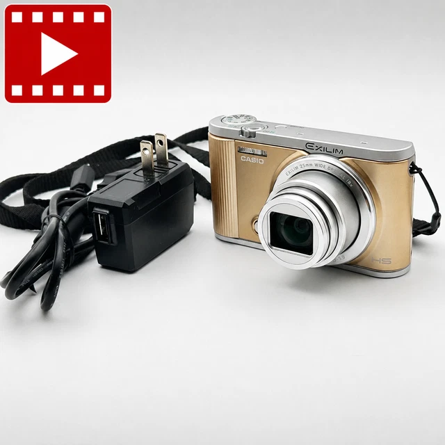 NEAR MINT] CASIO EXILIM EX-ZR1800 Gold HS Digital Camera 18x From
