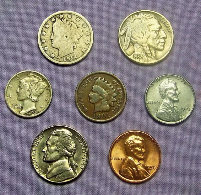 Mercury Silver Dime Starter Collection Lot of 8 Old US Coins WITH  TRACKING  #82