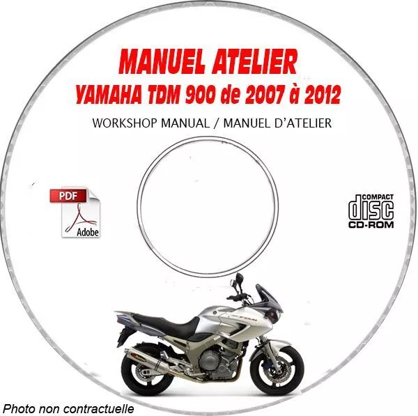 TDM 900 07-12 - Manuel Atelier CDROM YAMAHA FR Support - CD-ROM - DVD-ROM