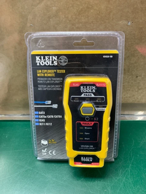 Klein Tools Lan Explorer Tester With Remote VDV526-100 (E10029368)