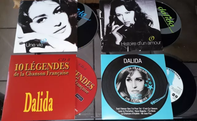 Dalida Lot De 4 Cd Originaux En Pochette Carton Pour 88 Titres Comme Neuf