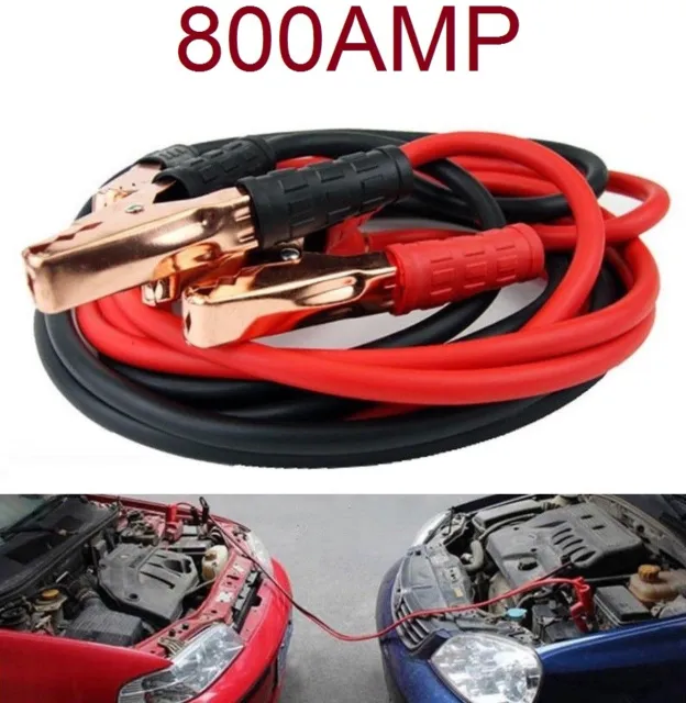 PINZAS DE COCHE Para La Bateria De Coche O Moto 800Amp Cable De Arranque  EUR 15,90 - PicClick ES